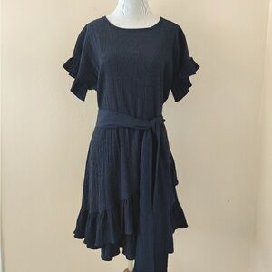 Stunning Michael Kors Asymmetrical Ruffle Dress